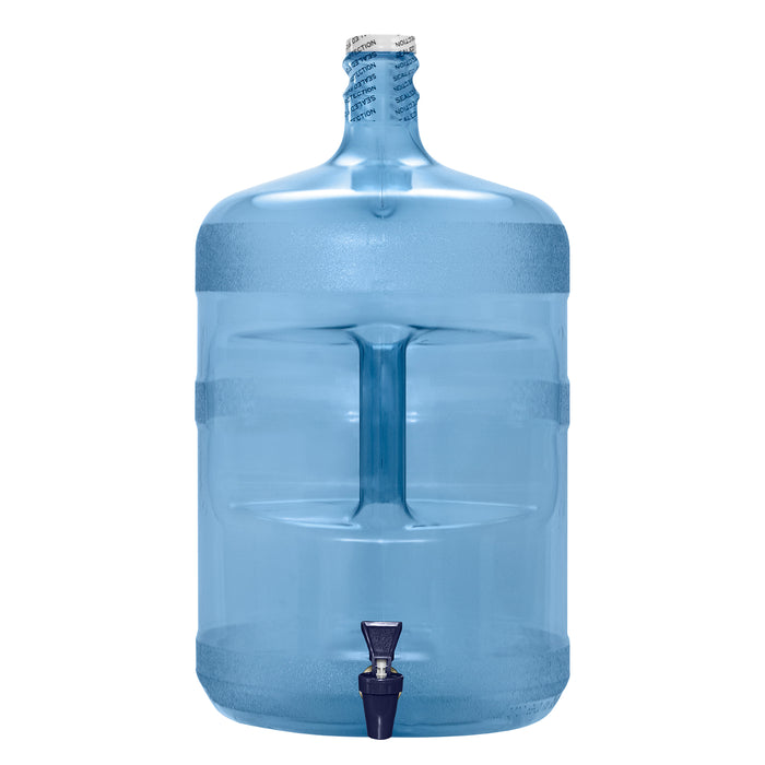 5 Gallon Polycarbonate Plastic Reusable Water Bottle with Screw Cap and Valve