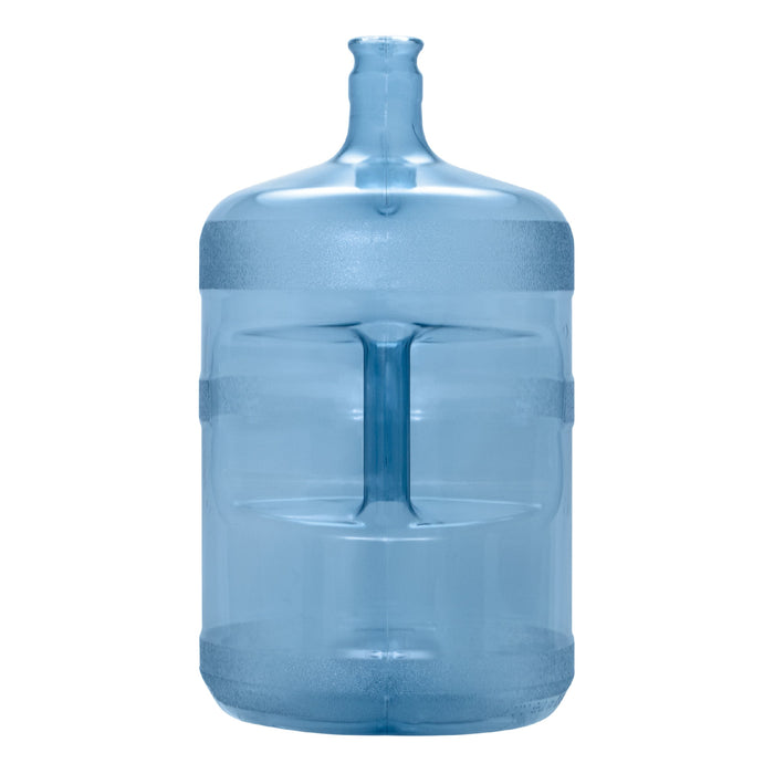 5 Gallon Polycarbonate Plastic Reusable Water Bottle with Crown Top.