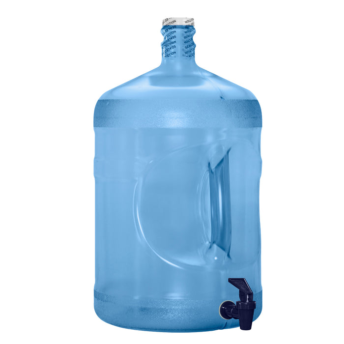 5 Gallon BPA Free Reusable Plastic Water Bottle with Screw Cap and Valve