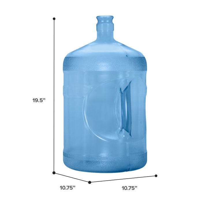 5 Gallon BPA Free Reusable Plastic Water Bottle with Crown Cap