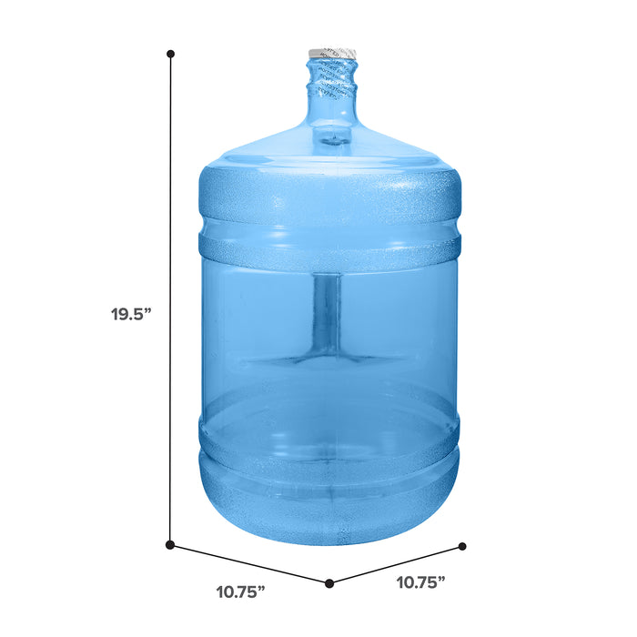 5 Gallon Polycarbonate Plastic Reusable Water Bottle with Screw Cap