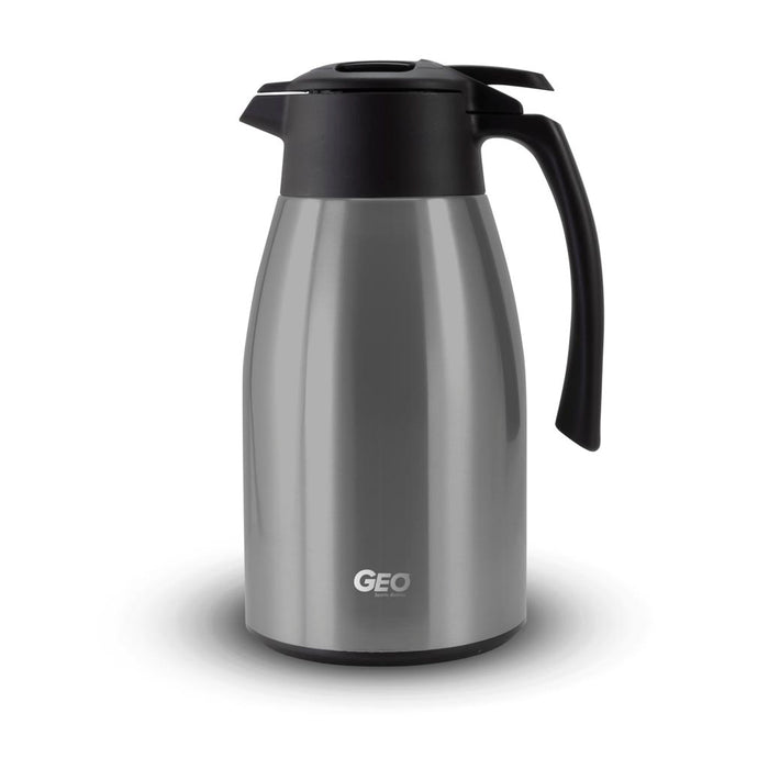 1.5 Liter Stainless Steel Coffee Carafe Pitcher, Coffee Dispenser, with 90 mm Screw Cap, GEO