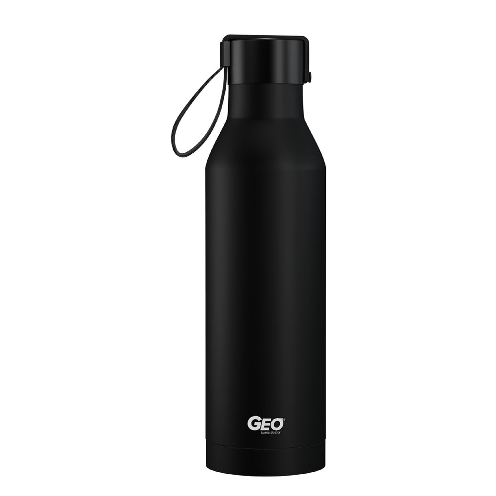 17 ounce Stainless Steel Water Bottle, Powder Sports Bottle, with 47 mm Steel Cap, GEO