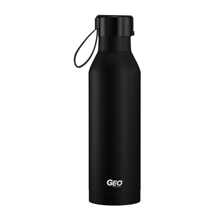17 ounce Stainless Steel Water Bottle, Powder Sports Bottle, with 47 mm Steel Cap, GEO