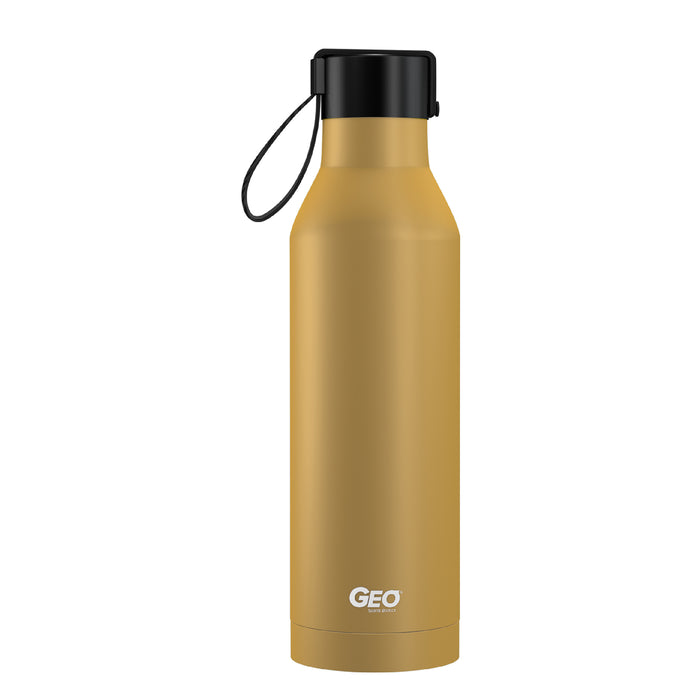 17 ounce Stainless Steel Water Bottle, Powder Sports Bottle, with 47 mm Steel Cap, GEO