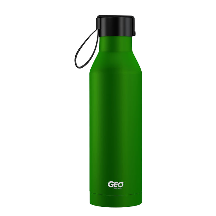 17 ounce Stainless Steel Water Bottle, Powder Sports Bottle, with 47 mm Steel Cap, GEO