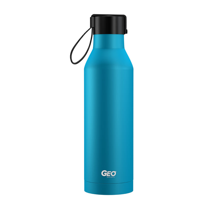 17 ounce Stainless Steel Water Bottle, Powder Sports Bottle, with 47 mm Steel Cap, GEO