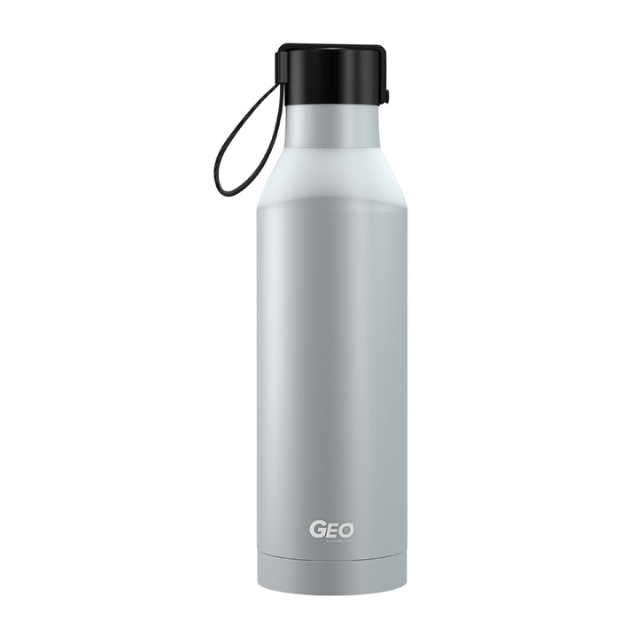 17 ounce Stainless Steel Water Bottle, Powder Sports Bottle, with 47 mm Steel Cap, GEO