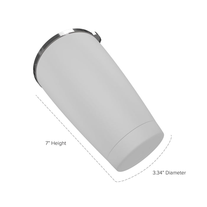 20 Ounce Stainless Steel Tumbler Cup, Double Wall, GEO