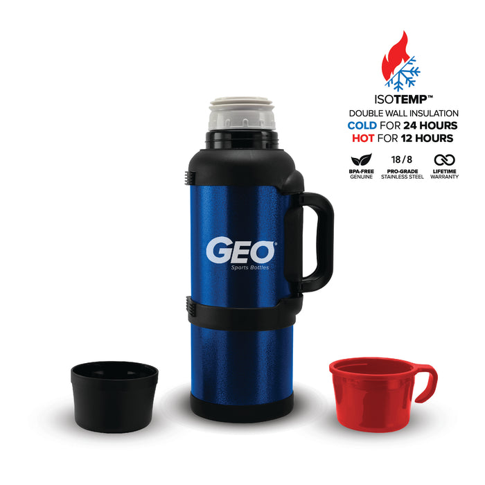GEO 3.6 Liter Vacuum Insulated Thermos Flask w/ Portable Cup