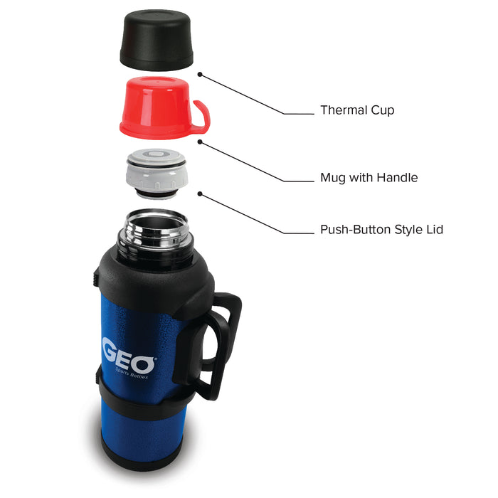 GEO 3.6 Liter Vacuum Insulated Thermos Flask w/ Portable Cup