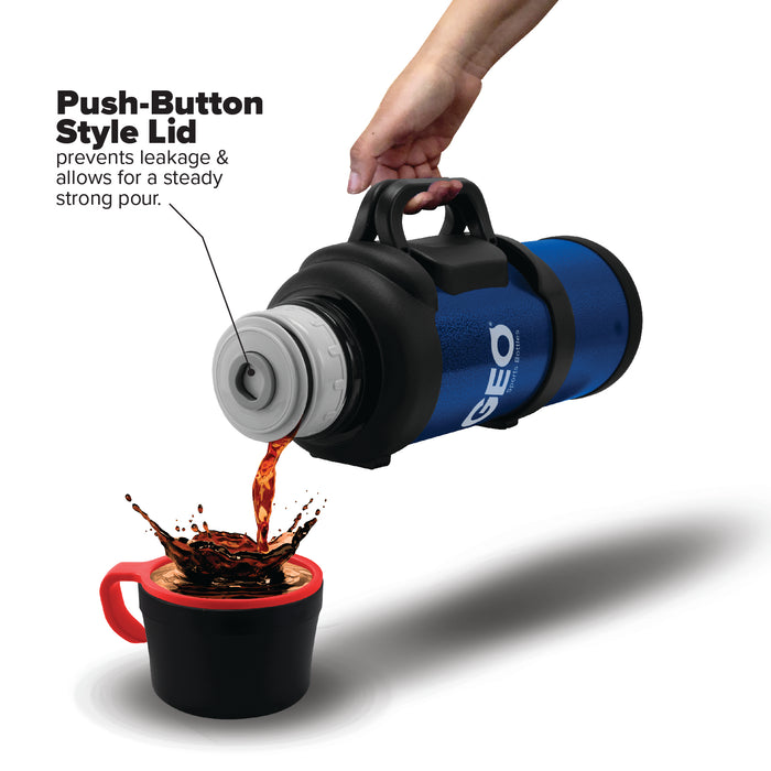 GEO 3.6 Liter Vacuum Insulated Thermos Flask w/ Portable Cup