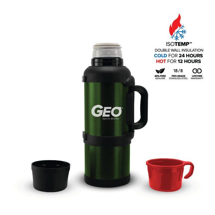 GEO 3.6 Liter Vacuum Insulated Thermos Flask w/ Portable Cup