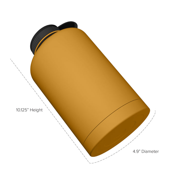 64 Ounce Stainless Steel Water Bottle, Sports Bottle, with Double Wall, GEO