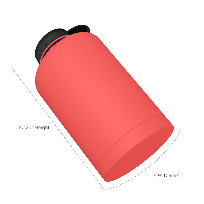 64 Ounce Stainless Steel Water Bottle, Sports Bottle, with Double Wall, GEO