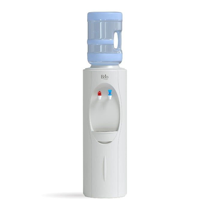 Hot and Cold Water Dispenser Cooler Top Load, White, Brio Premiere - water cooler
