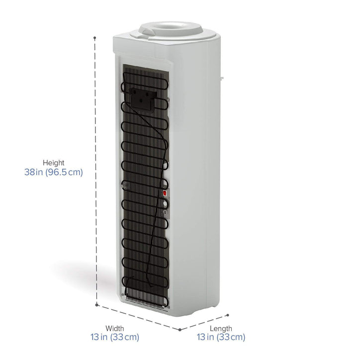 Premier Top-Load Room Temp and Cold Water Cooler, White - water cooler