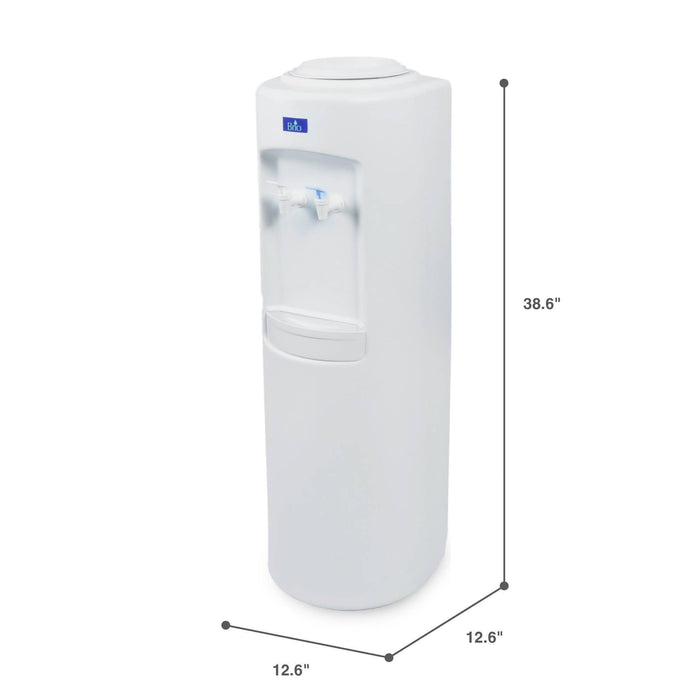 Room Temp and Cold Water Dispenser Cooler Top Load, Cook and Cold, White, Brio Essential - water cooler