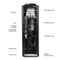 Hot and Cold Water Dispenser Cooler Top Load, Black, Brio Essential - water cooler