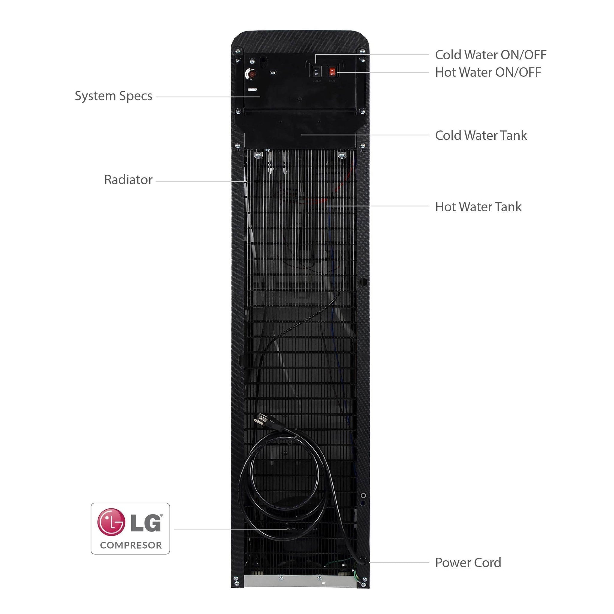 Hot and Cold Filtered Water Dispenser Cooler POU, Brio Premiere - water cooler