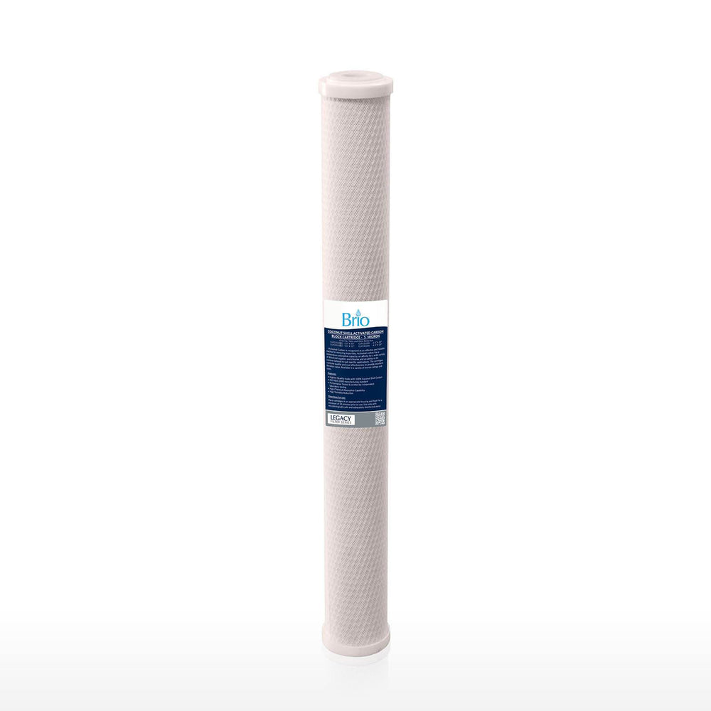 Brio Legacy 25 Micron Coconut Shell Carbon Block Filter for Commercial RO System