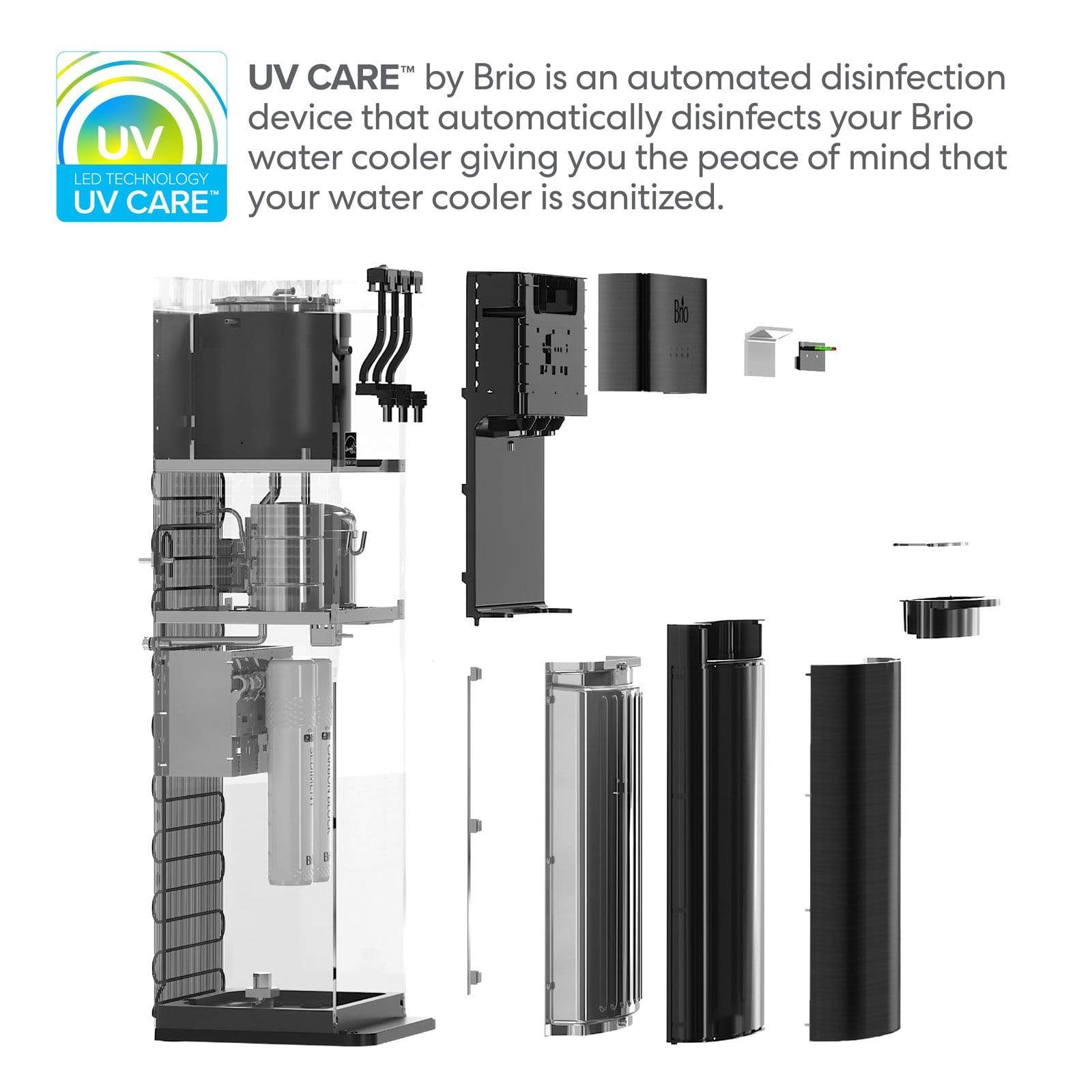 500 Series 2-stage UV Self-Cleaning Bottleless Water Cooler - water cooler