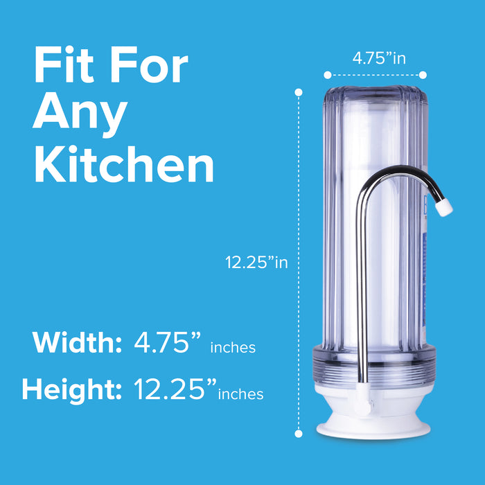 1 Stage Countertop Drinking Water Filter System, Brio Essential