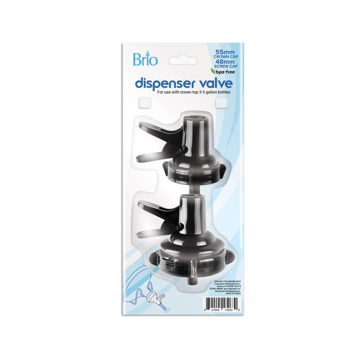 48MM and 55MM White Screw Top Valve (2-Piece) Display Packages
