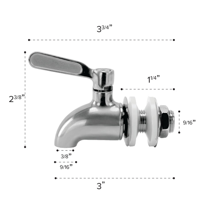 Brio 1" x 3/4" Male Replacement Valve