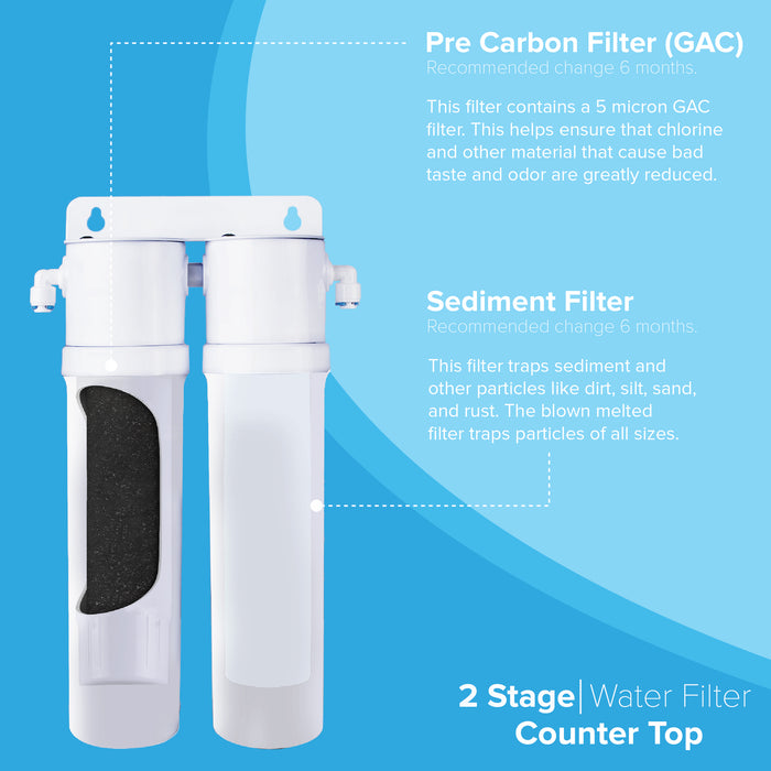 2 Stage Undersink Drinking Water Filter System, Brio Legacy