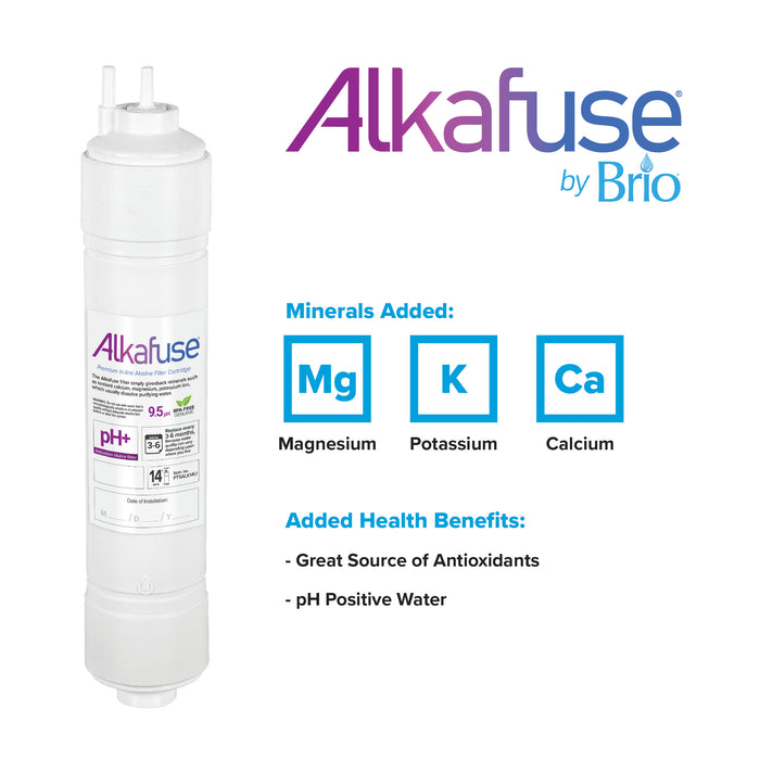 Brio Premier 14" Inline U-Type Alkafuse Alkaline Water Filter