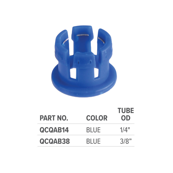 Blue Quick Adapter 3/8
