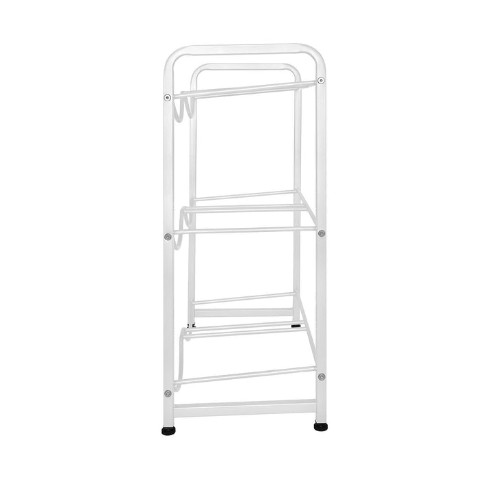 Brio Double Column 6-Bottle Storage Rack – White