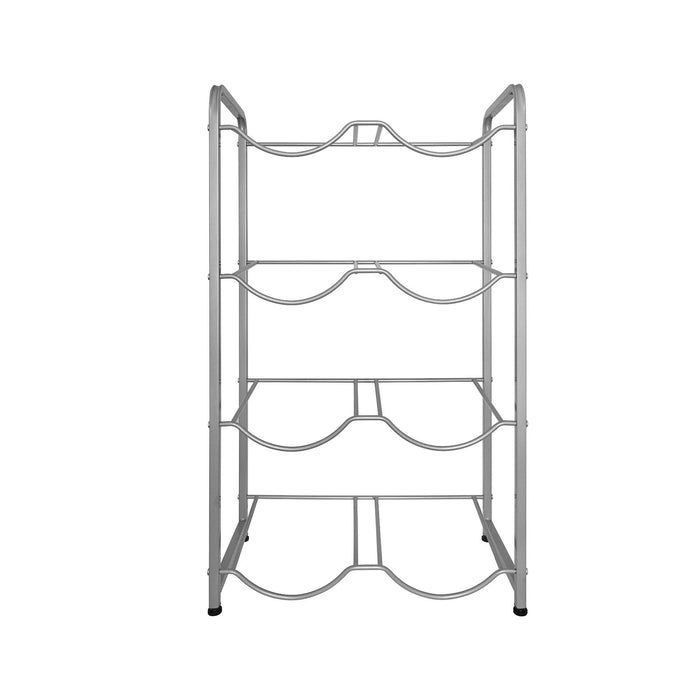 Brio Double Column 8-Bottle Storage Rack – Gray