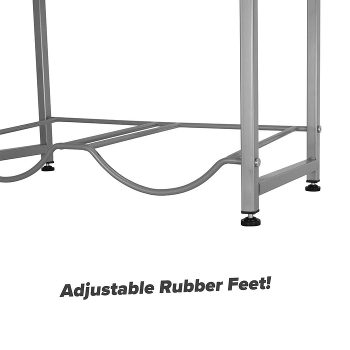 Brio Double Column 8-Bottle Storage Rack – Gray