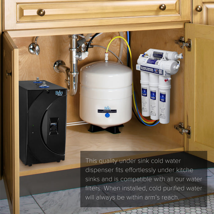 Undersink Water Dispenser Cooler, Black, Brio Premiere