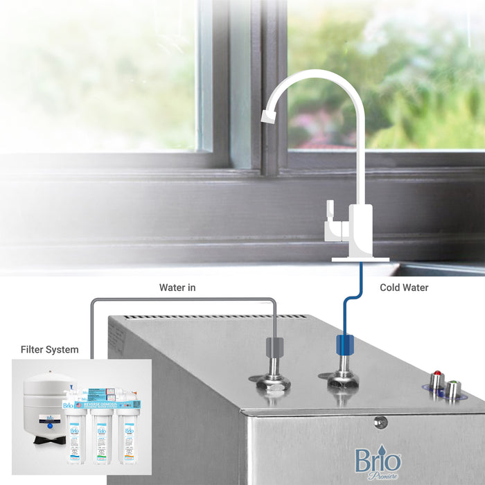 Undersink Water Dispenser Cooler, Stainless Steel, Brio Premiere