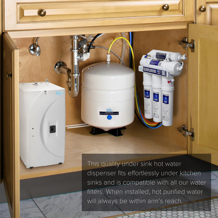 Undersink Water Dispenser Cooler, White, Brio Premiere