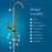 Diagram of the Brio Curvy Classic Series Water Faucet in brushed bronze for reverse osmosis systems, with labeled parts and included items: faucet, O-ring, 45mm base extender, washer, locking nut, 2 clips, 1/4 quick connect & 1/4 PE tubing.