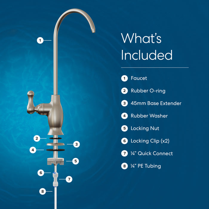 Brio Curvy Classic Series Water Faucet – Brushed Nickel