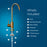 Labeled diagram of the Brio Modern Series Water Faucet – Brushed Bronze installation kit on a blue background, showing the RO faucet, base extender, washer, nut, locking clips, quick connect, PE tubing, and a parts list on the right.