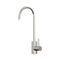 The Brio Modern Series Water Faucet – Chrome, made from lead-free stainless steel, features a high curved spout and single side lever handle—ideal for modern kitchens or as a filtration system faucet.