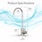 A Brio Modern Series Water Faucet – Chrome, made from lead-free stainless steel, is shown on a white background with blue waves. Dimensions: reach 4.92 in., height 10.36 in., spout height 2.76 in., base width 1.07 in.