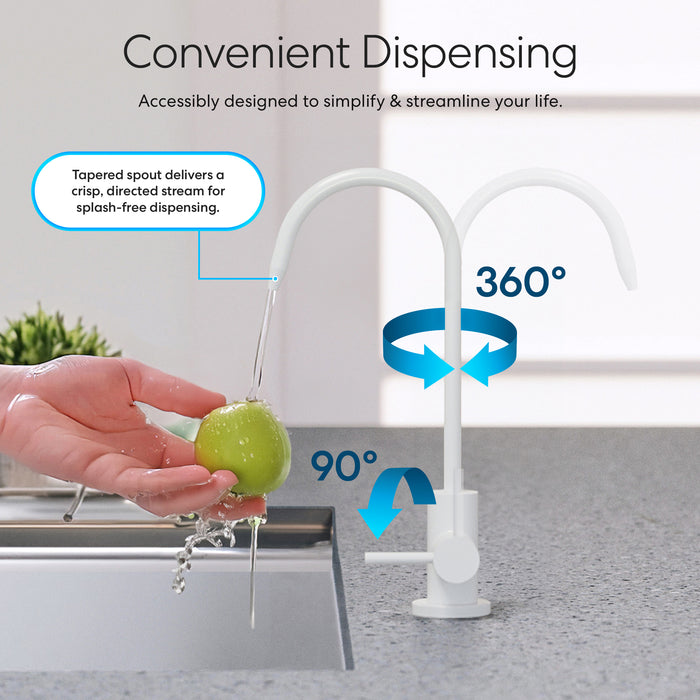 Brio Modern Series Water Faucet – White