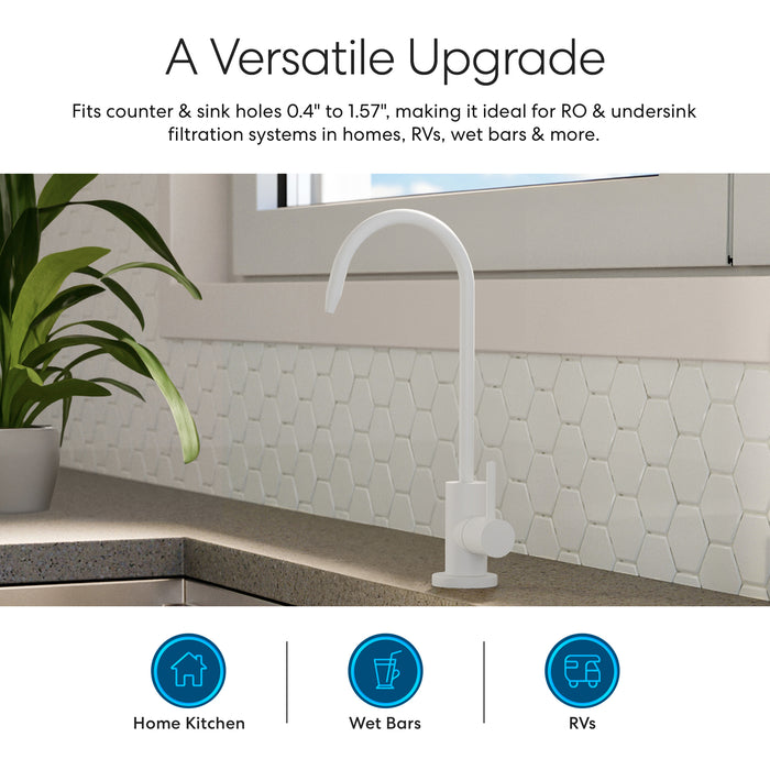 Brio Modern Series Water Faucet – White