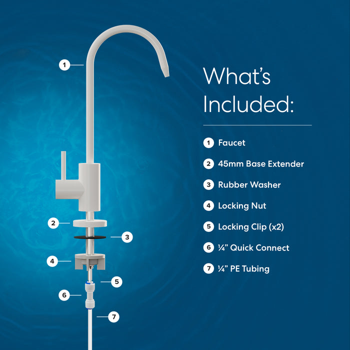 Brio Modern Series Water Faucet – White