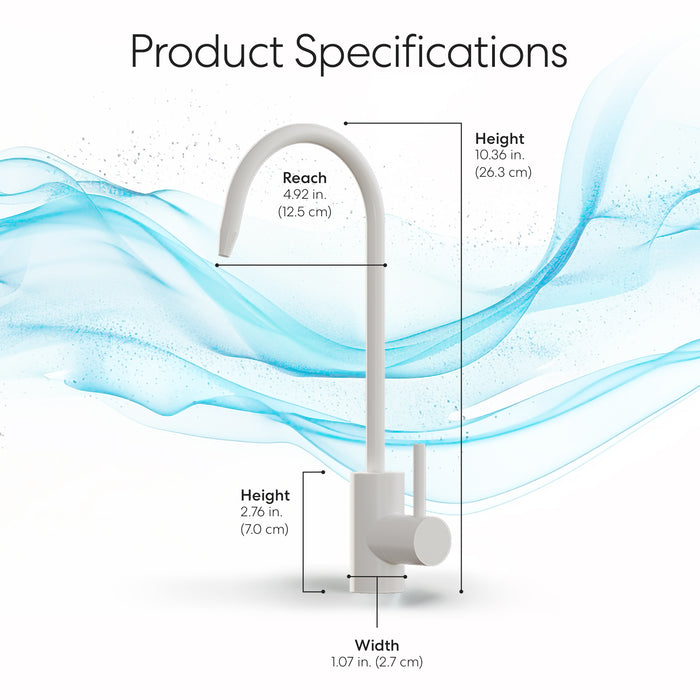 Brio Modern Series Water Faucet – White