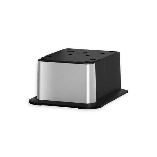The Brio Water Cooler Base – 720 Series Ice Maker provides a stylish black and silver stand for your Brio Water Cooler, adding a modern touch to any space.