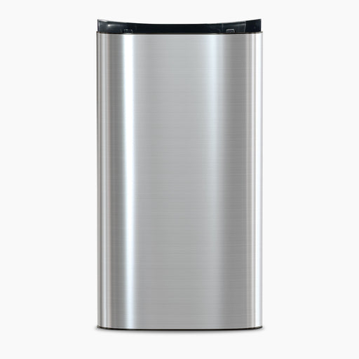 The Lower Door for Brio 420 & 520 Series Icemaker Water Coolers features a modern, stainless steel design with a curved front and black top, shown standing upright against a white background.
