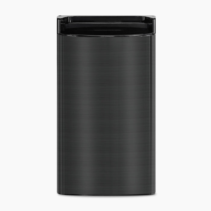 The Door 520 Series Coolers Black features a sleek, modern design in black stainless steel with a rectangular shape and slightly curved front, as seen against a plain white background. Model: CLBL520SCBLK.